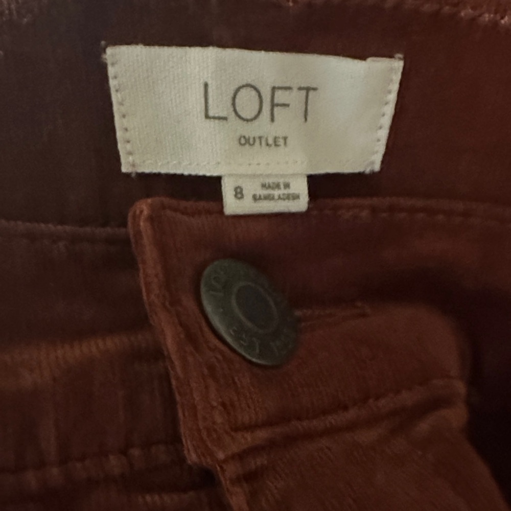 LOFT Rust Boot Cut Pants - Picture 2 of 4